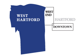 The West Hartford Book Circulation Map
